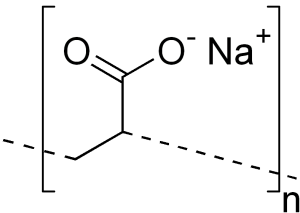 Formula esqueleto poliacrilato de sodio